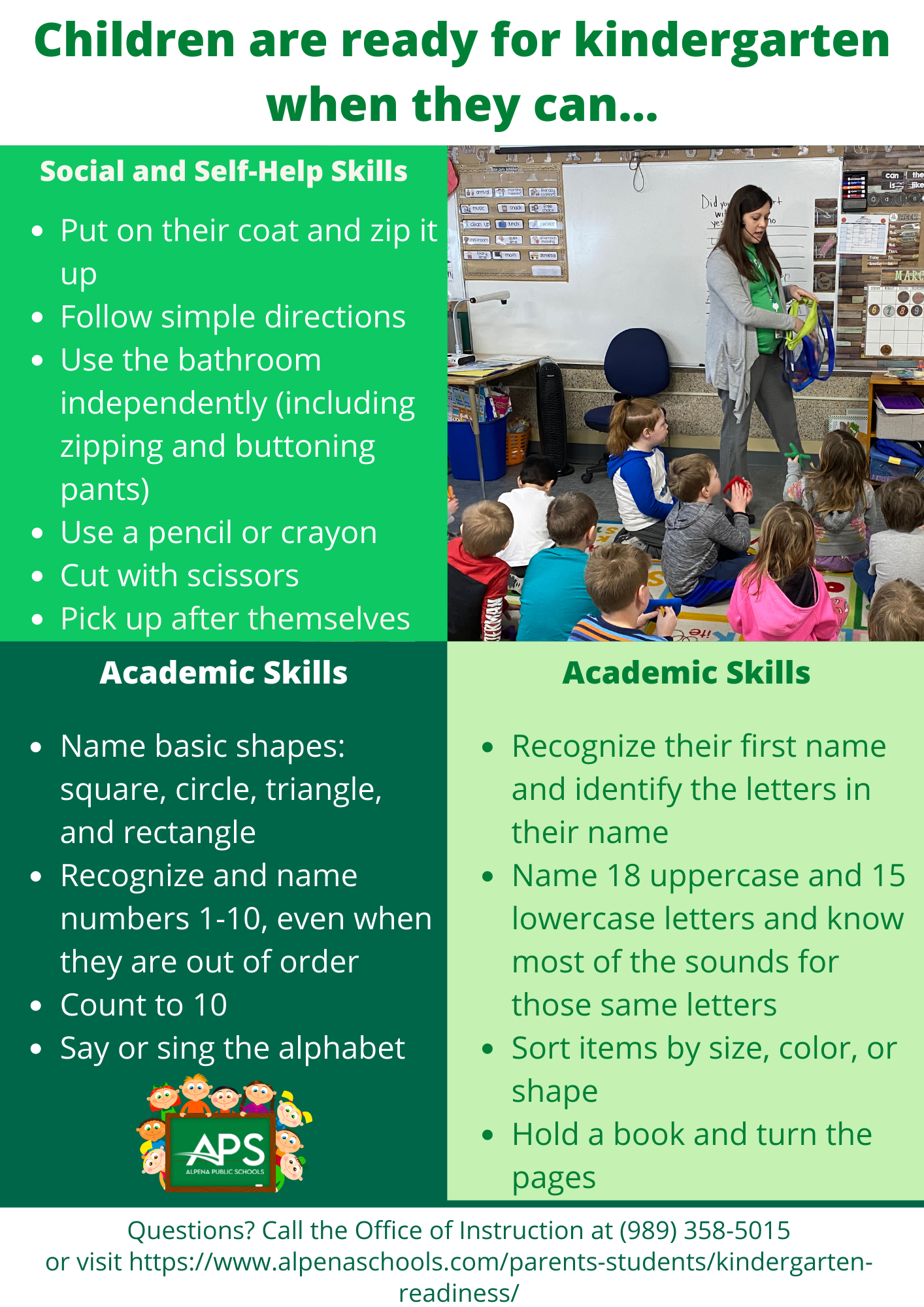 Kindergarten Readiness Page 2